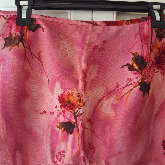 Lafayette 148 New York Magenta Mermaid Floral Skirt - Picture 2 of 7
